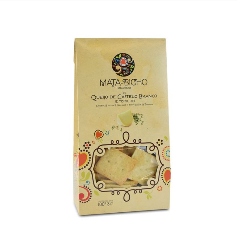 Crackers Mata-Bicho de Queijo Castelo Branco e Tomilho